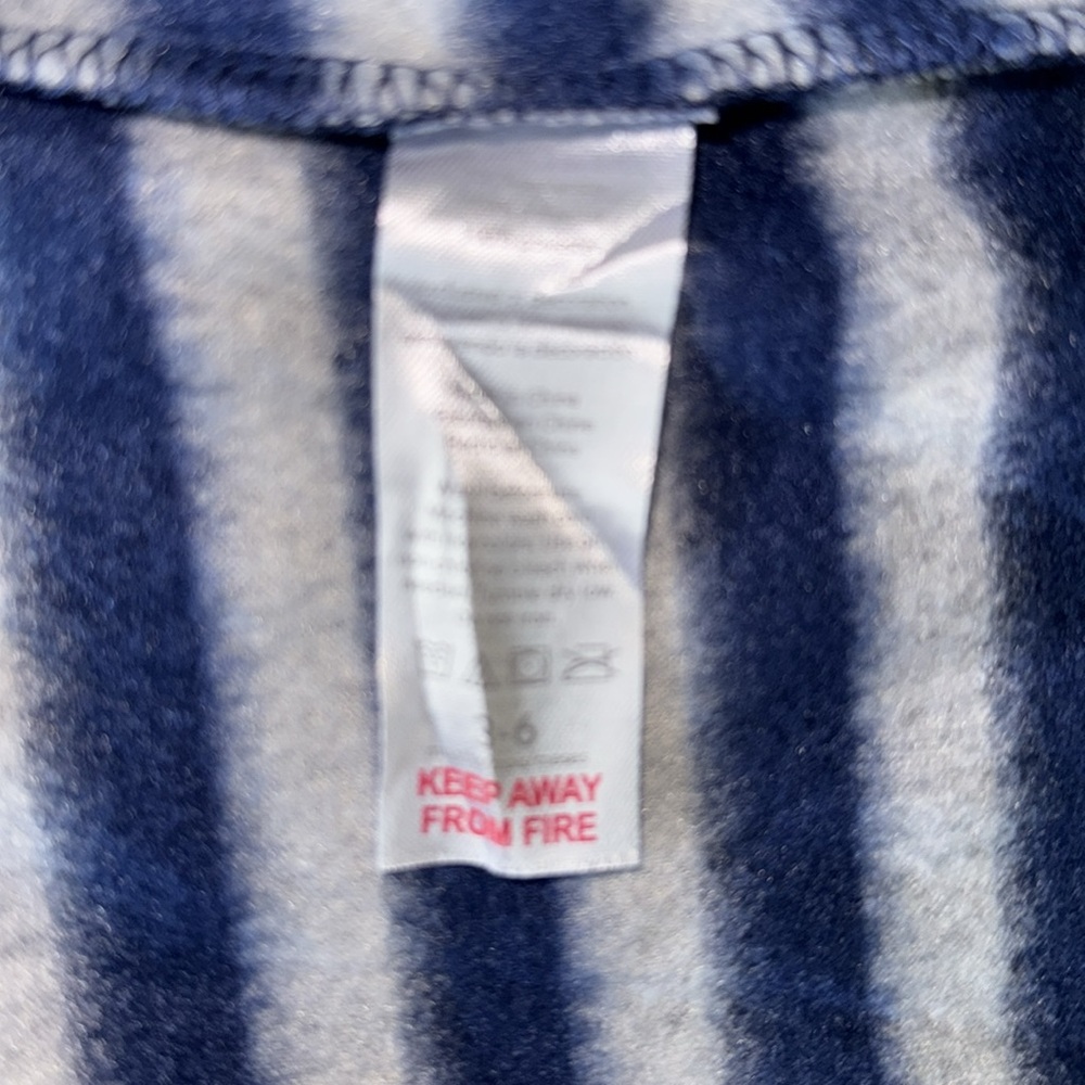 Rene Rofe Baby Striped Fleece Footie | 3-6 M - Picture 7 of 8